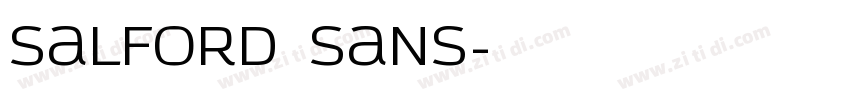 salford sans字体转换